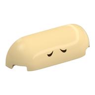 Brique ronde, triple courbe 1 x 4 x 1 avec motif Yeux noirs fermés (Brick Round, Curved Triple 1 x 4 x 1 with Black Closed Eyes Print)