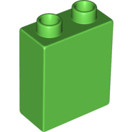 Visuel indicatif Rebrickable de Duplo brique 1 x 2 x 2 avec motif imprimé 'LEGO DUPLO 50 Jahre LEGOLAND Discovery Centre' (Duplo Brick 1 x 2 x 2 with 'LEGO DUPLO 50 Jahre LEGOLAND Discovery Centre' Print)