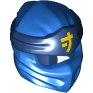 Visuel indicatif Rebrickable de Envelopper avec un long nœud arrière, motif de bande bleu foncé avec motif imprimé symbole asiatique jaune (Wrap with Long Back Knot, Dark Blue Band Pattern with Yellow Asian Symbol Print)