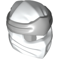 Visuel indicatif Rebrickable de S'enrouler avec un long nœud arrière, motif de bande gris bleuté clair (Wrap with Long Back Knot, Light Bluish Gray Band Pattern)