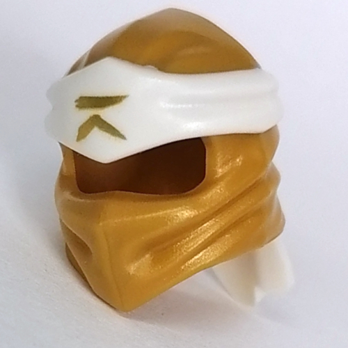 Envelopper avec long noeud arrière, motif bande blanche avec motif imprimé symbole asiatique or (Wrap with Long Back Knot, White Band Pattern with Gold Asian Symbol Print)