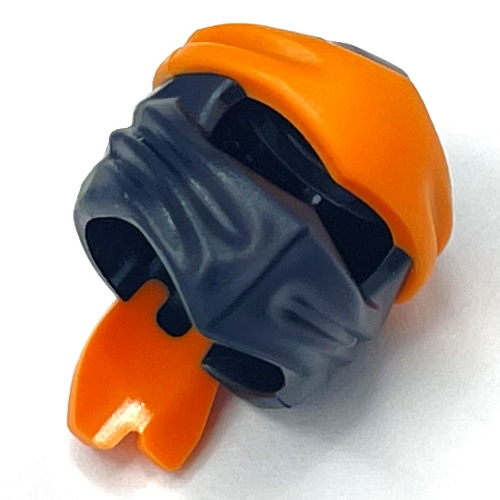 S'enrouler avec un long nœud arrière, motif bande orange (Wrap with Long Back Knot, Orange Band Pattern)