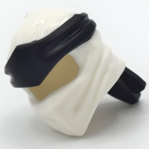 S'enrouler avec un long nœud arrière, motif bande noire (Wrap with Long Back Knot, Black Band Pattern)