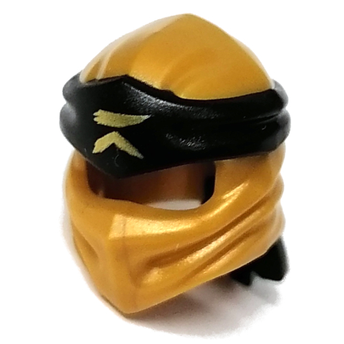 Visuel indicatif Rebrickable de Enveloppe avec noeud long dos, motif noir bande avec motif imprimé symbole asiatique or (Wrap with Long Back Knot, Black Band Pattern with Gold Asian Symbol Print)