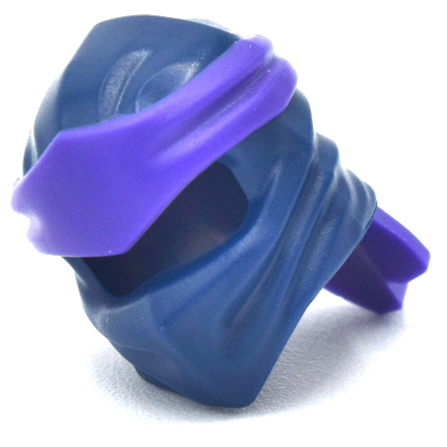 Visuel indicatif Rebrickable de S'enrouler avec un long nœud arrière, motif de bande violet foncé (Wrap with Long Back Knot, Dark Purple Band Pattern)
