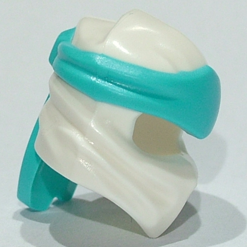 Enveloppe avec long nœud arrière, motif bande d'azur moyen (Wrap with Long Back Knot, Medium Azure Band Pattern)