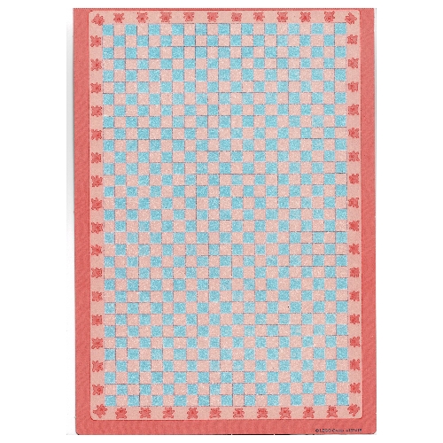 Visuel indicatif Rebrickable de Tapis de jeu, Scala, avec des carrés bleu clair et rose (Playmat, Scala, with Light Blue and Pink Squares)