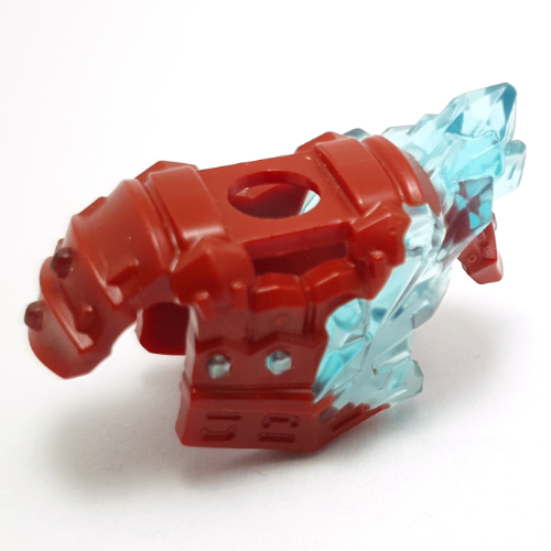 Visuel indicatif Rebrickable de Armure d'épaule minifigurine avec transparent bleu clair glace (Minifig Neckwear Shoulder Armour With Trans Light Blue Ice)