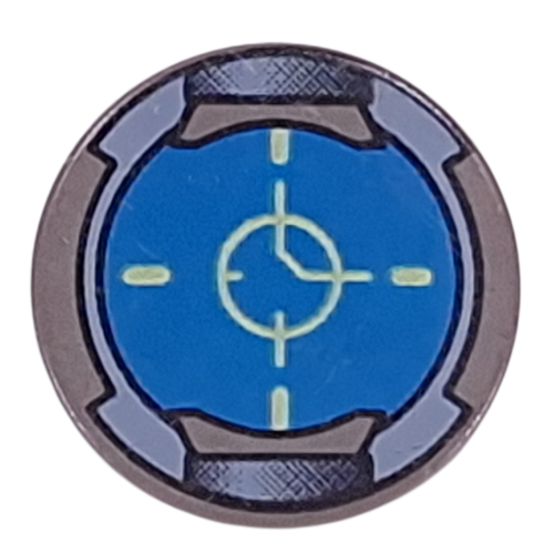 Visuel indicatif Rebrickable de Tuile ronde 2 x 2 avec motif sérigraphié de suivi (Tile Round 2 x 2 with Tracking Screen Print)