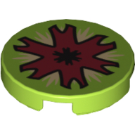 Visuel indicatif Rebrickable de Tuile ronde 2 x 2 avec motif imprimé bouche d'insecte ouverte (Tile Round 2 x 2 with Open Insect Mouth Print)