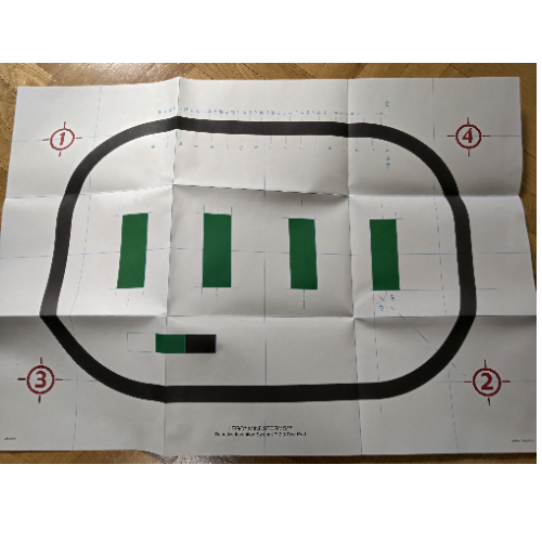 Visuel indicatif Rebrickable de Tapis de jeu, tapis de test pour le système d'invention de la robotique mindstorms [v2.0] (Playmat, Test Mat for Mindstorms Robotics Invention System [v2.0])