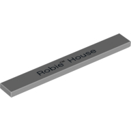 Visuel indicatif Rebrickable de Tuile 1 x 8 avec motif imprimé "Robie House" (Tile 1 x 8 with "Robie House" Print)