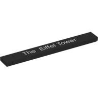 Visuel indicatif Rebrickable de Tuile 1 x 8 avec motif imprimé "The Eiffel Tower" (coffret 21019) (Tile 1 x 8 with "The Eiffel Tower" Print (Set 21019))