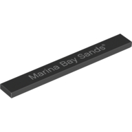 Visuel indicatif Rebrickable de Tuile 1 x 8 avec motif imprimé 'Marina Bay Sands' (Tile 1 x 8 with 'Marina Bay Sands' Print)