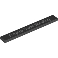 Visuel indicatif Rebrickable de Tuile 1 x 8 avec motif imprimé "Empire State Building" (Tile 1 x 8 with "Empire State Building" Print)