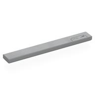 Visuel indicatif Rebrickable de Tuile 1 x 8 avec motif imprimé gris bleu foncé 'VOL' (Tile 1 x 8 with Dark Bluish Grey 'VOL' Print)