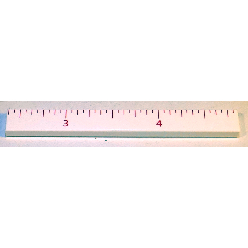 Visuel indicatif Rebrickable de Tuile 1 x 8 avec règle pouces 3 - 4 motif (Tile 1 x 8 with Ruler INCH 3 - 4 Pattern)