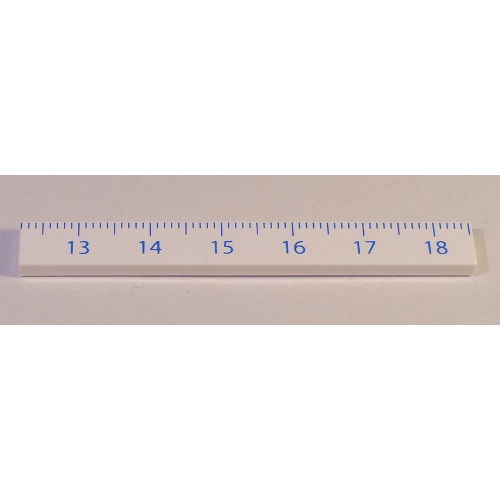 Visuel indicatif Rebrickable de Tuile 1 x 8 avec motif Règle CM 13 - 18 (Tile 1 x 8 with Ruler CM 13 - 18 Pattern)
