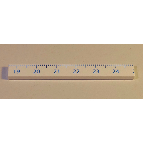 Visuel indicatif Rebrickable de Tuile 1 x 8 avec motif Règle CM 19 - 24 (Tile 1 x 8 with Ruler CM 19 - 24 Pattern)