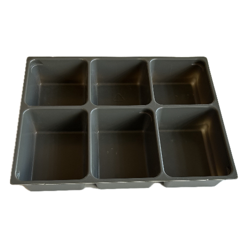 Plateau de rangement / tri, six compartiments (Storage / Sorting Tray, Six Compartment)