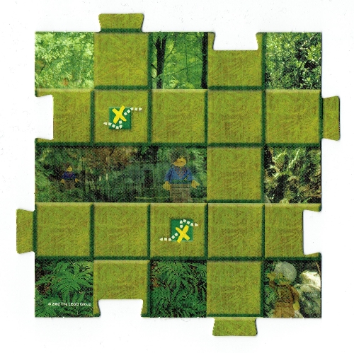 Visuel indicatif Rebrickable de Place du plateau de jeu, Orient - Jungle 3 (Game Board Square, Orient - Jungle 3)