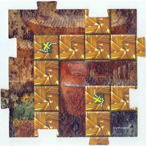 Visuel indicatif Rebrickable de Plateau de jeu carré, orient - Chine 3 (Game Board Square, Orient - China 3)