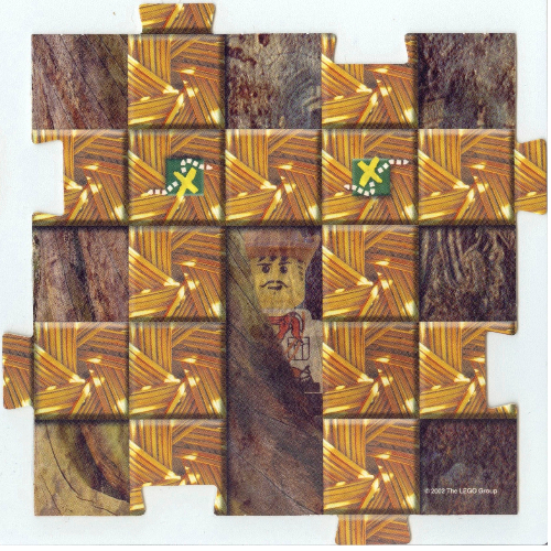 Visuel indicatif Rebrickable de Plateau de jeu carré, orient - Chine 4 (Game Board Square, Orient - China 4)