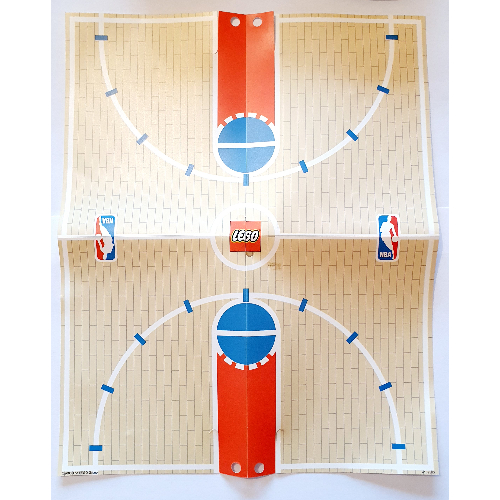 Visuel indicatif Rebrickable de Tapis de jeu, basket NBA court (Playmat, Basketball NBA Court)