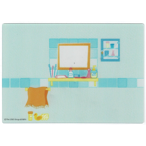 Visuel indicatif Rebrickable de Salle de bain [5940] (Backdrop, Belville Doll House Bathroom [5940])