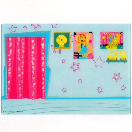 Visuel indicatif Rebrickable de Toile de fond, dressing Belville (Backdrop, Belville Dressing Room)