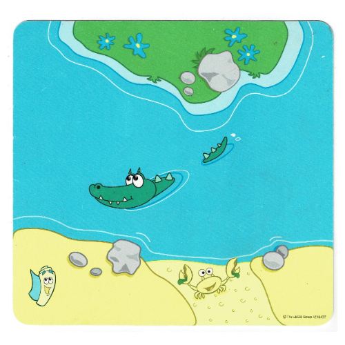 Visuel indicatif Rebrickable de Tapis de jeu Duplo 12 x 11 avec motif imprimé rivière et alligator (Duplo Playmat 12 x 11 with River and Alligator Print)