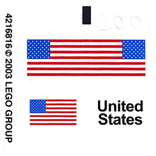 Visuel indicatif Rebrickable de Feuille d’autocollants pour le set 10029-1 (Sticker Sheet for Set 10029-1)