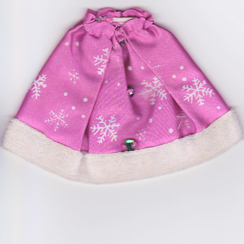 Belville, jupe, longue avec motif imprimé glace & neige et 3 bijoux (Belville, Skirt, Long With Ice & Snow Print and 3 Jewels)