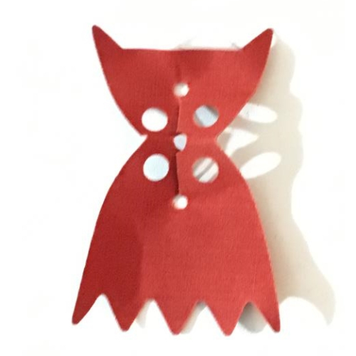 Cape de col, col pointu angulaire, avec 5 points avec dos noir (Neckwear Cape, Angular Pointed Collar, with 5 Points with Black Back)
