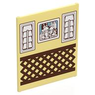 Visuel indicatif Rebrickable de Verre pour cadre 1 x 6 x 6 avec fenêtre / fenêtre blanche à 3 plaques, miroir, motif imprimé brosse de toilette (Glass for Frame 1 x 6 x 6 with White 3-Pane Window / Window, Mirror, Toilet Brush Print)
