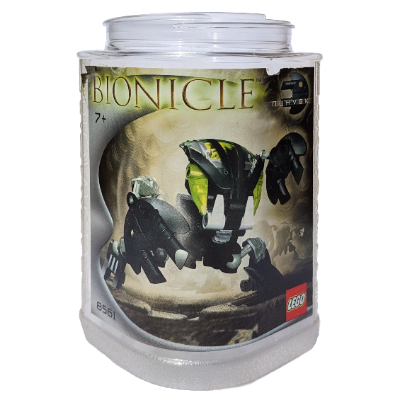 Emballage, boîte de conserve / présentoir, Bionicle avec ensemble 8561-1 imprimé (autocollant) (Packaging, Canister / Display Box, Bionicle with set 8561-1 Print (Sticker))