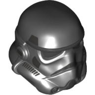 Casque Stormtrooper double moulé, perle de titane avec des marques d'argent motif imprimé (Helmet Stormtrooper Dual Molded, Pearl Titanium with Silver Markings Print)