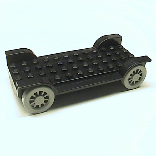 Visuel indicatif Rebrickable de Base de véhicule 12 x 6 avec roues gris clair [Assemblage complet] (Vehicle Base 12 x 6 with Light Gray Wheels [Complete Assembly])