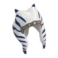 Coiffe Togruta Montrals avec bande d'or, bleu Marquages motif imprimé (Headdress Togruta Montrals with Gold Band, Blue Markings Print)
