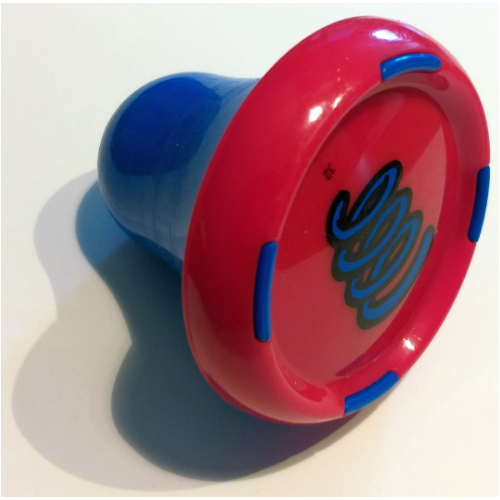 Visuel indicatif Rebrickable de Fiche son constructeur de musique avec base bleue et motif imprimé printemps bleu (Music Builder Sound Plug with Blue Base and Blue Spring Print)
