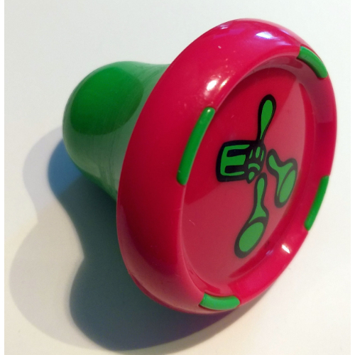 Visuel indicatif Rebrickable de Fiche son constructeur de musique avec base vert vif et motif imprimé maracas vert vif (Music Builder Sound Plug with Bright Green Base and Bright Green Maracas Print)