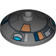 Plat 3 x 3 inversé [radar] avec motif imprimé droïde t7-o1 (Dish 3 x 3 Inverted [Radar] with Droid T7-O1 Print)