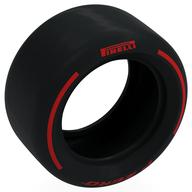 Visuel indicatif Rebrickable de Pneu 81.6 x 44 Slick avec motif imprimé rouge 'PIRELLI', 'P ZERO' (Tyre 81.6 x 44 Slick with Red 'PIRELLI', 'P ZERO' Print)