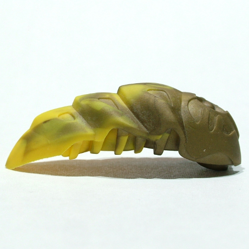 Visuel indicatif Rebrickable de Accessoire grande figurine, rahkshi kraata étape 3 avec motif de queue jaune marbré (Large Figure Accessory, Rahkshi Kraata Stage 3 with Marbled Yellow Tail Pattern)