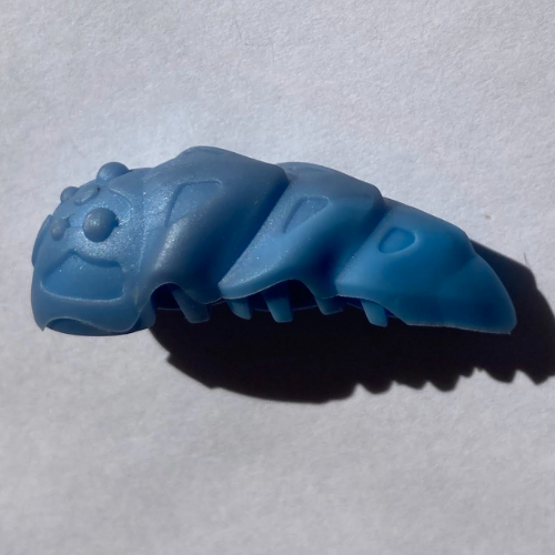 Visuel indicatif Rebrickable de Accessoire grande figurine, rahkshi kraata étape 4 avec motif de queue bleu moyen marbré (Large Figure Accessory, Rahkshi Kraata Stage 4 with Marbled Medium Blue Tail Pattern)