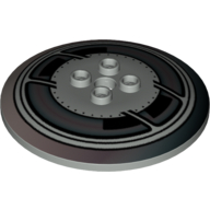 Visuel indicatif Rebrickable de Plat 6 x 6 inversé (Radar) avec motif imprimé tenons creux et AT-AT/AT-TE (Dish 6 x 6 Inverted (Radar) with Hollow Studs and AT-AT/AT-TE Print)