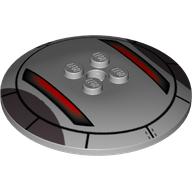 Visuel indicatif Rebrickable de Plat 6 x 6 inversé (Radar) avec motif imprimé Sith Infiltrator (Dish 6 x 6 Inverted (Radar) with Sith Infiltrator Print)