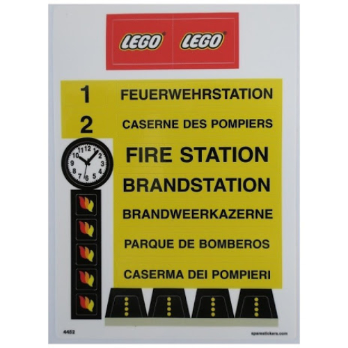 Visuel indicatif Rebrickable de Feuille d’autocollants pour le set 374-1 (Sticker Sheet for Set 374-1)
