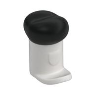 Chapeau accessoire de coiffure avec petite connecteur, grand chapeau avec petit bord et haut noir (Headwear Accessory Hat with Small Pin, Tall Hat with Small Brim and Black Top)