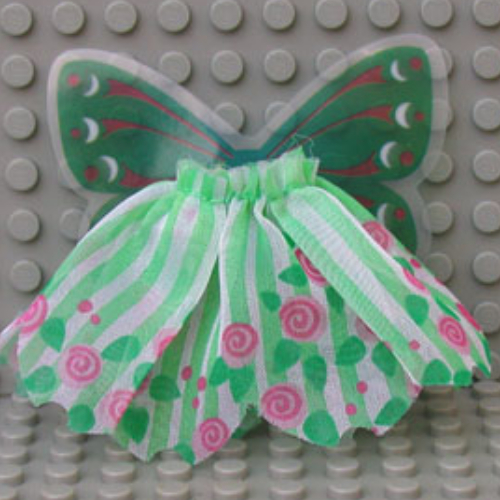Belville, Jupe, Fille, avec des ailes de fée et motif imprimé fleur (Belville, Skirt, Girl, with Fairy Wings and Flower Print)